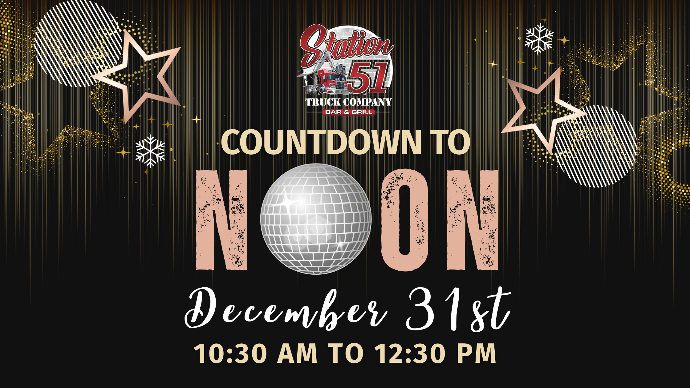 Countdown to Noon: Family New Years Eve Celebration at Station 51